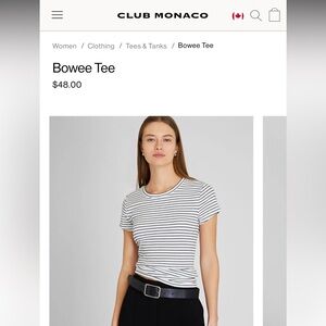 Club Monaco Striped Tshirt